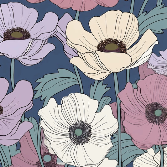 AI Midjourney Prompt for Whimsical Pastel Summer Flowers