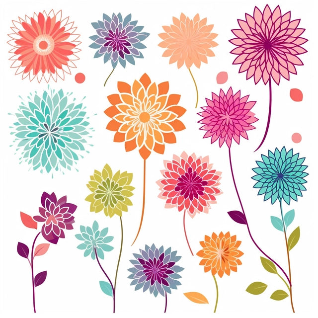AI Midjourney Prompt for Nature Inspired Cartoonish Flowers