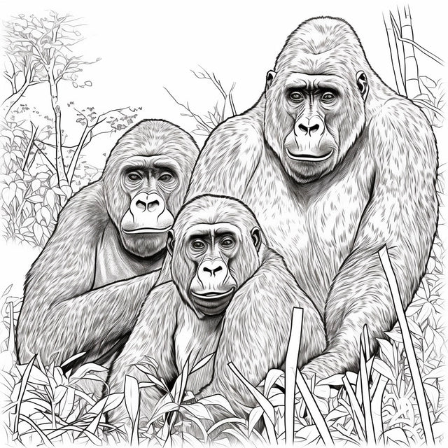 AI Midjourney Prompt for Countryside Graphic Animal Coloring