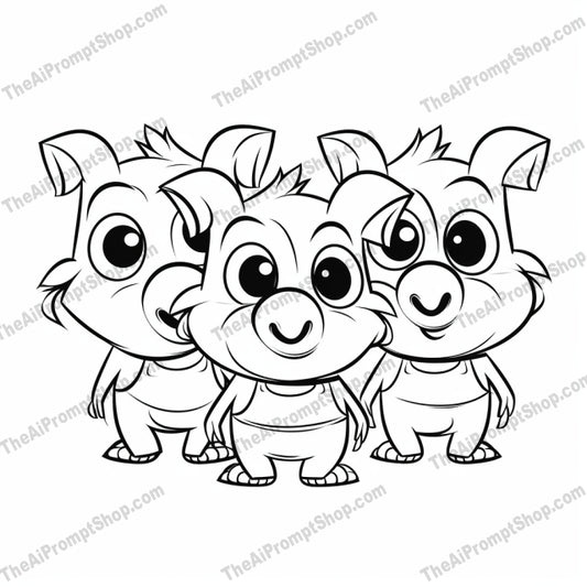AI Midjourney Prompt for Coloring Pages - 2181