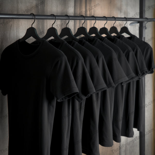 AI Midjourney Prompt for Blank Tee Shirts Templates