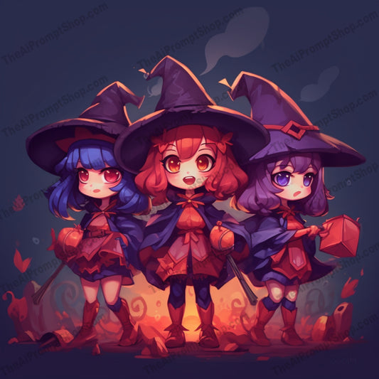 AI Midjourney Prompt for Cartoons - 1227Halloween