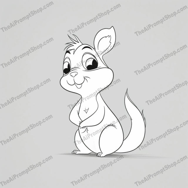 AI Midjourney Prompt for Coloring Pages - 2589