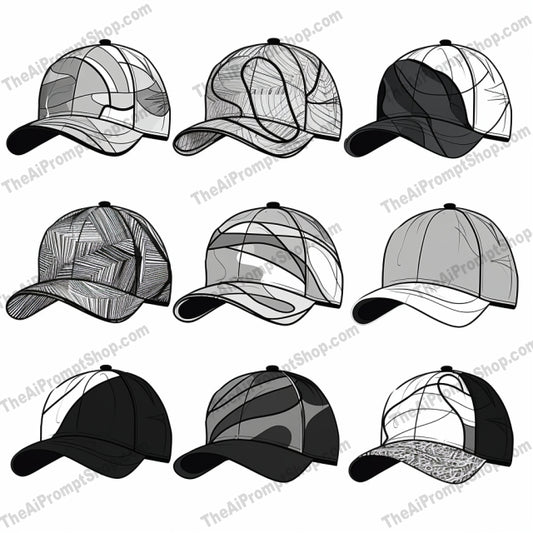 AI Midjourney Prompt for Caps Collection