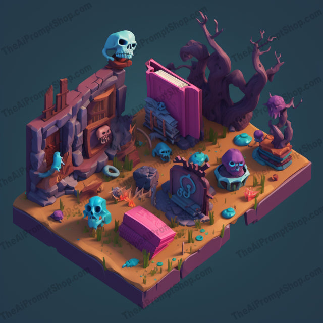 AI Midjourney Prompt for Medieval Zombies in Voxel