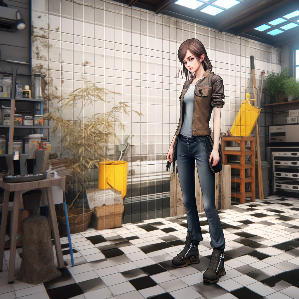 AI Midjourney Prompt for People - Tile-Worker Model