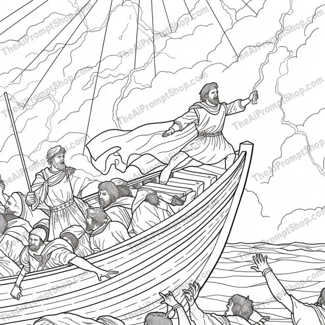 AI Midjourney Prompt for Coloring Pages - 2366