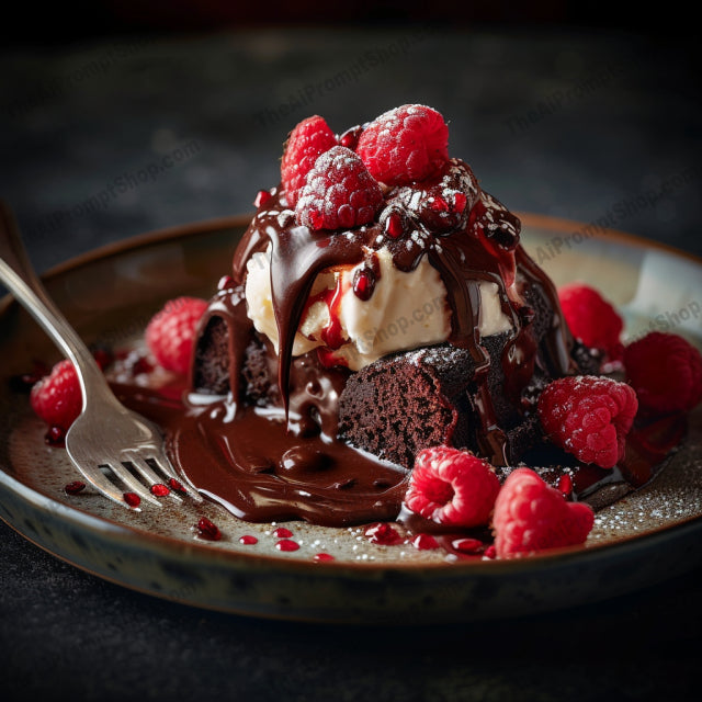 Decadent Delights AI MidJourney Image Prompt, Food, 4269Berries, chat gpt, chat gpt prompts, chatgpt, chatgpt prompts, Chocolate, Culinary Art, Delicious, Dessert, Dessert Plating, Food Photography, Gastronomy, Gourmet, Granola, Indulgence, midjourney, Milkshake, Parfait, Patisserie, Sprinkles, Strawberry Pancakes, Sugary, Sweet Treats, Waffles, Whipped Cream