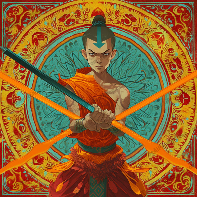 Mystic Elements Tapestry AI MidJourney Image Prompt, Character Art, 4171Action illustration, Artistic symbolism, chat gpt, chat gpt prompts, chatgpt, chatgpt prompts, Cultural fusion, Elemental bending, Elemental harmony, Elemental warriors, Fluid motion, Martial arts depiction, midjourney, Mythic storytelling, Ornate backgrounds, Spiritual iconography, Stylized combat, Thematic elements, Traditional motifs, Vibrant color schemes