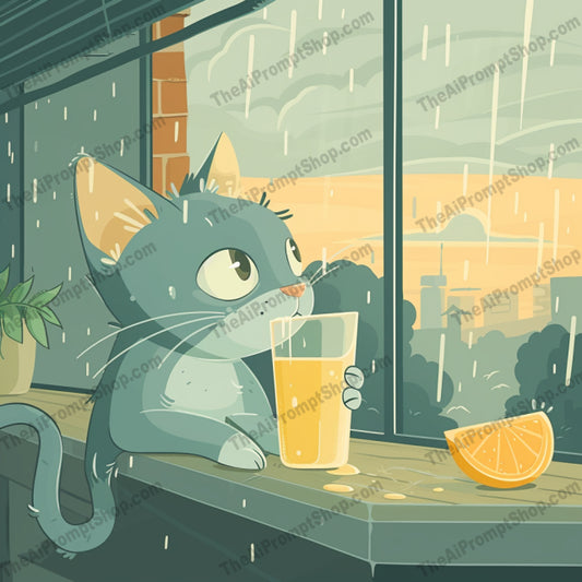 Cozy Weather AI MidJourney Image Prompt, Character Art, 4241Artistic storytelling, Autumn vibes, Character illustration, Charming illustrations, chat gpt, chat gpt prompts, chatgpt, chatgpt prompts, Comfort, Cozy, Daily life, Digital art, Enjoying weather, Hot beverages, midjourney, Pet companionship, Rainy day, Refreshment, Relaxation, Seasons, Self-care, Serene moments, Warm drinks, Whimsy