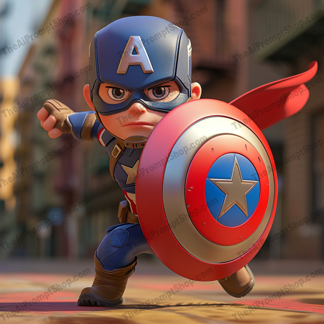 Mini Superhero AI MidJourney Image Prompt, Character Art, 4202cartoon, Cartoonish charm, chat gpt, chat gpt prompts, chatgpt, chatgpt prompts, midjourney, Playful animation, superhero