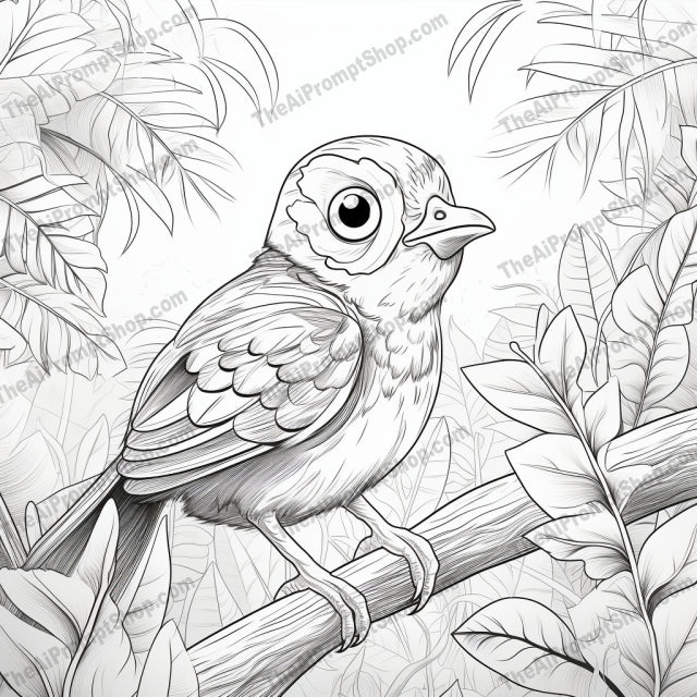 AI Midjourney Prompt for Coloring Pages - 2918
