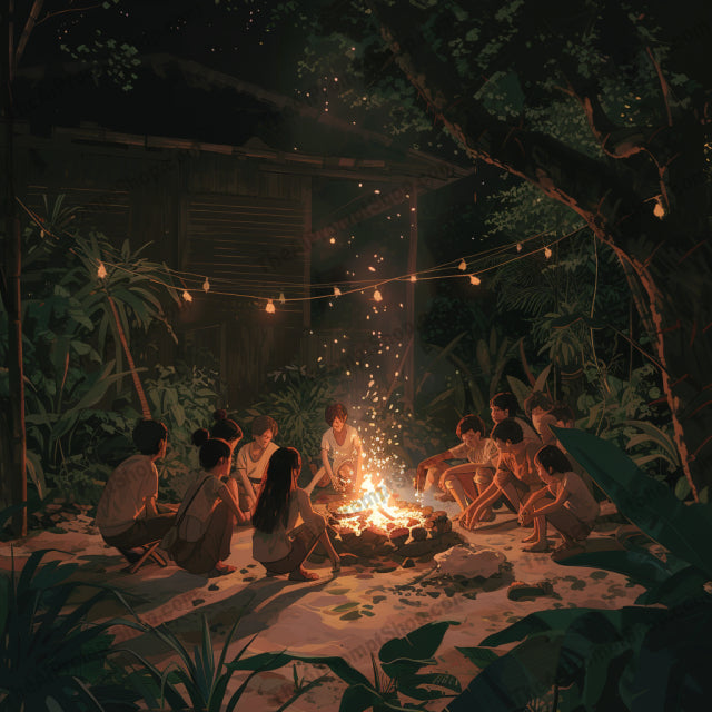 Nature's Serenity AI MidJourney Image Prompt, Character Art, 4243Adventure and exploration, Breathtaking views, Campfire gathering, chat gpt, chat gpt prompts, chatgpt, chatgpt prompts, Digital art, Evening calm, Intimate moments, Jungle retreat, Lonely bridge, midjourney, Nature's tranquility, Nature-inspired, Night sky stargazing, Rainforest cabin, Remote getaway, Romantic walk, Serene landscapes, Starlit sky, Tropical sunset, Volcano silhouette, Wilderness connection, Wilderness escape