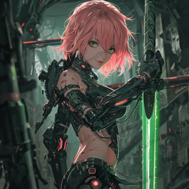 Neon Genesis Characters AI MidJourney Image Prompt, Character Art, 4237Advanced weaponry, Anime, chat gpt, chat gpt prompts, chatgpt, chatgpt prompts, Colorful aesthetics, Concept art, Cybernetic anime, Cyberpunk, Digital art, Electronic accessories, Fantasy illustrations, Futuristic warriors, Glowing effects, Luminous details, Manga style, midjourney, Neon colors, Neon glow, Sci-fi characters, Science fiction, Technicolor hair, Vibrant characters, Youthful androids