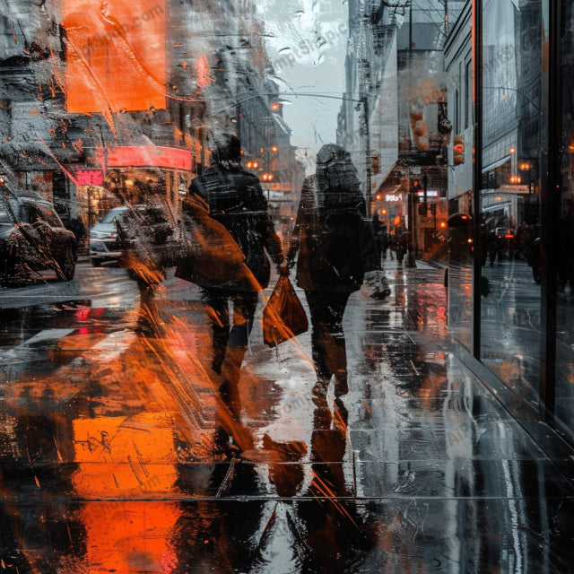 Abstract Essence AI MidJourney Image Prompt, Character Art, 4192 — Create dramatic abstract mixed-media artwork with weathered textures, deep charcoal tones, metallic… — product preview image 4