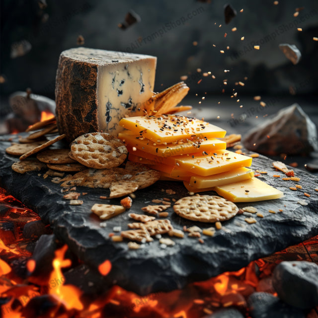 Culinary Contrast AI MidJourney Image Prompt, Food, 4295Ambient food photography, chat gpt, chat gpt prompts, chatgpt, chatgpt prompts, Cozy kitchen setting, Culinary craftsmanship, Elegant plating, Fiery textures, Foodie's delight, Homestyle arrangement, midjourney, Rustic gourmet, Traditional cuisine contrast, Warm tones