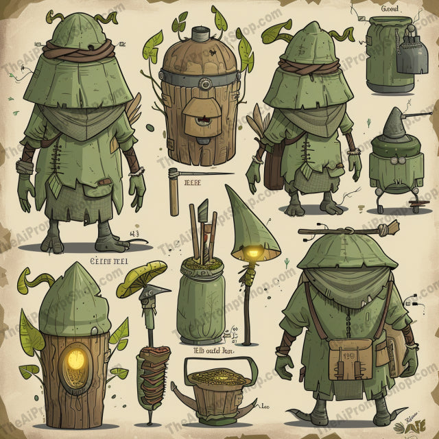 Fantasy Game Figures AI MidJourney Image Prompt, Game Assets, 4187chat gpt, chat gpt prompts, chatgpt, chatgpt prompts, midjourney