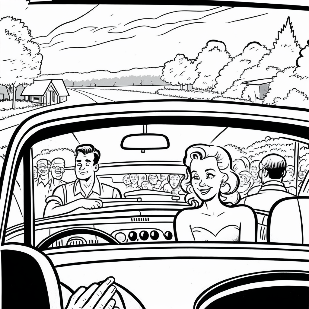 AI Midjourney Prompts for Adult Fun Coloring pages