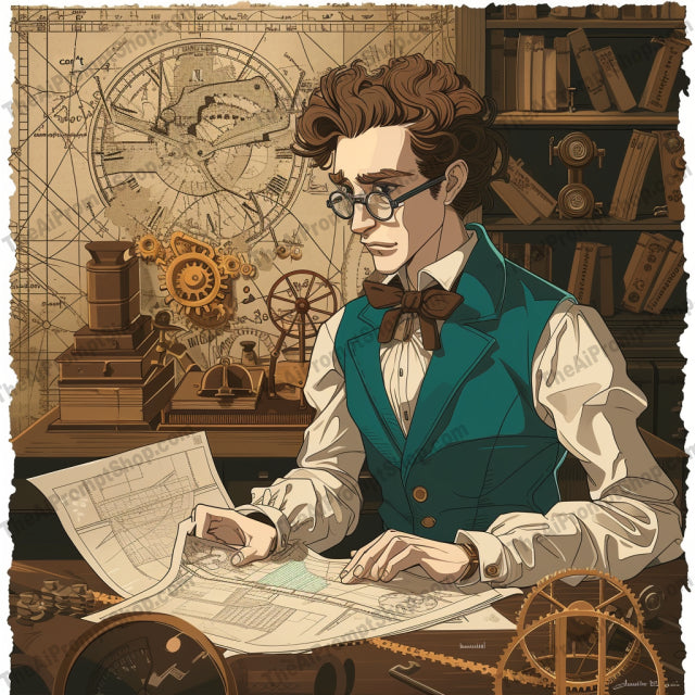 AI MidJourney Image Prompt, Character Art, 4159Adventure theme, Aviator allure, Character close-up, chat gpt, chat gpt prompts, chatgpt, chatgpt prompts, Cross-hatch shading, Graphic novel style, Line art illustration, midjourney, Monochromatic scheme, Pastel backgrounds, Retrofuturism, Sepia tones, Steampunk elements, Stylized profiles, Sunset silhouette, Vintage aesthetic, Western motif