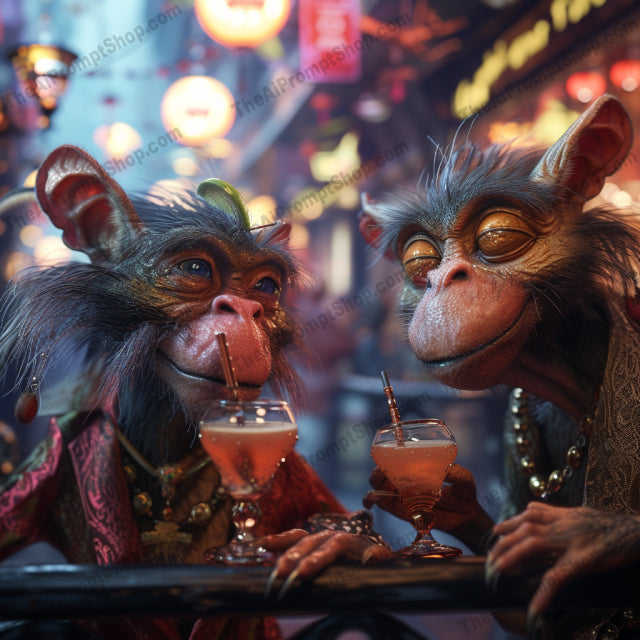 Mythical Mingle AI MidJourney Image Prompt, Character Art, 4213Animated anthropomorphism, Anthropomorphic animals, chat gpt, chat gpt prompts, chatgpt, chatgpt prompts, Creature comforts, Enchanted encounters, Enchanted gatherings, Fairytale socials, Fantastical creatures, Folklore friends, Imaginative rendezvous, Legendary leisure, Magical realism, midjourney, Mythical beings, Storybook socialites, Surreal soirees, Whimsical characters