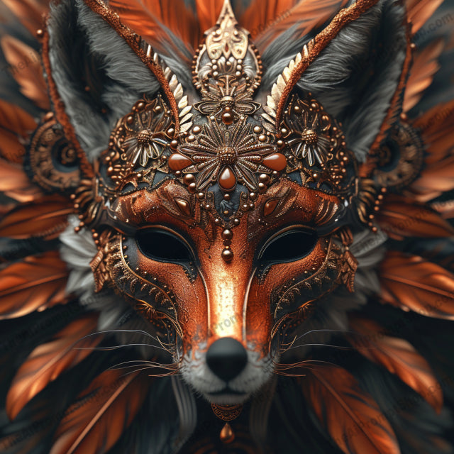 Regal Masquerade in Feathers and Gold AI MidJourney Image Prompt, Character Art, 4180Animalistic features, Artisan craftsmanship, Baroque artistry, Ceremonial wear, chat gpt, chat gpt prompts, chatgpt, chatgpt prompts, Decorative plumes, Elaborate disguise, Enigmatic expressions, Feathered elegance, Gold filigree, Jewel-encrusted, Luxurious textures, Majestic adornment, midjourney, Ornate masks, Royal masquerade, Venetian style