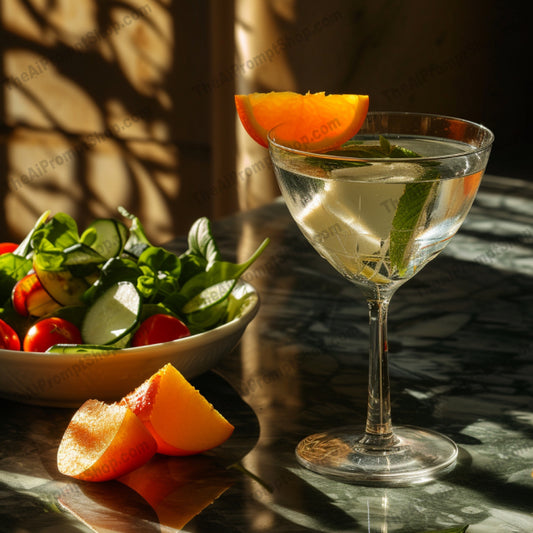 Golden Hour AI MidJourney Image Prompt, Food, 4296Aperitif elegance, Beverage shadow play, chat gpt, chat gpt prompts, chatgpt, chatgpt prompts, Gastronomic indulgence, Golden reflections, Gourmet drinks, Intimate dining photography, midjourney, Moody food portraits, Soft glow, Sunset lighting, Warm ambience