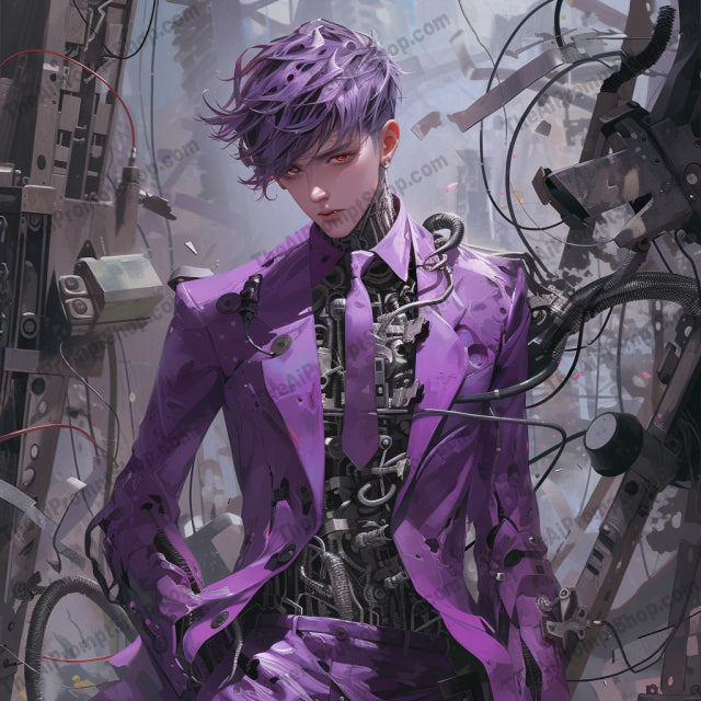 Cybernetic Synthesis AI MidJourney Image Prompt, Character Art, 4236Advanced technology, Android characters, chat gpt, chat gpt prompts, chatgpt, chatgpt prompts, Concept art, Cybernetic organisms, Cybernetics, Cyberpunk, Digital warriors, Futurism, Futuristic fashion, High-tech armor, Mechanical design, Mechanized suits, midjourney, Neon aesthetics, Neon glow, Robotic cyberware, Robotic enhancement, Sci-fi chic, Sci-fi illustrations, Synthetic beauty, Urban future