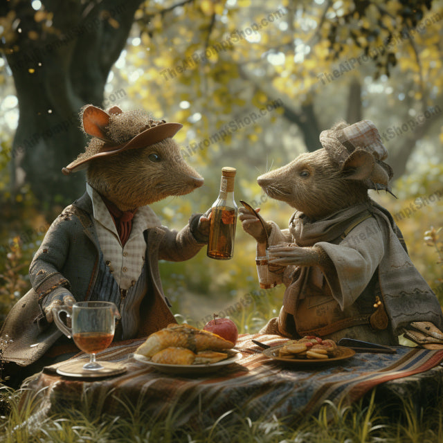 Mythical Mingle AI MidJourney Image Prompt, Character Art, 4213Animated anthropomorphism, Anthropomorphic animals, chat gpt, chat gpt prompts, chatgpt, chatgpt prompts, Creature comforts, Enchanted encounters, Enchanted gatherings, Fairytale socials, Fantastical creatures, Folklore friends, Imaginative rendezvous, Legendary leisure, Magical realism, midjourney, Mythical beings, Storybook socialites, Surreal soirees, Whimsical characters