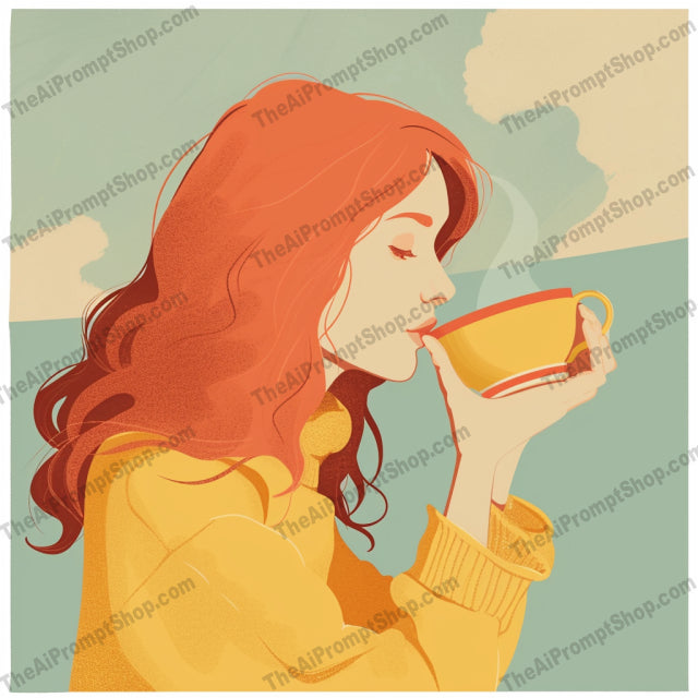 Cozy Weather AI MidJourney Image Prompt, Character Art, 4241Artistic storytelling, Autumn vibes, Character illustration, Charming illustrations, chat gpt, chat gpt prompts, chatgpt, chatgpt prompts, Comfort, Cozy, Daily life, Digital art, Enjoying weather, Hot beverages, midjourney, Pet companionship, Rainy day, Refreshment, Relaxation, Seasons, Self-care, Serene moments, Warm drinks, Whimsy