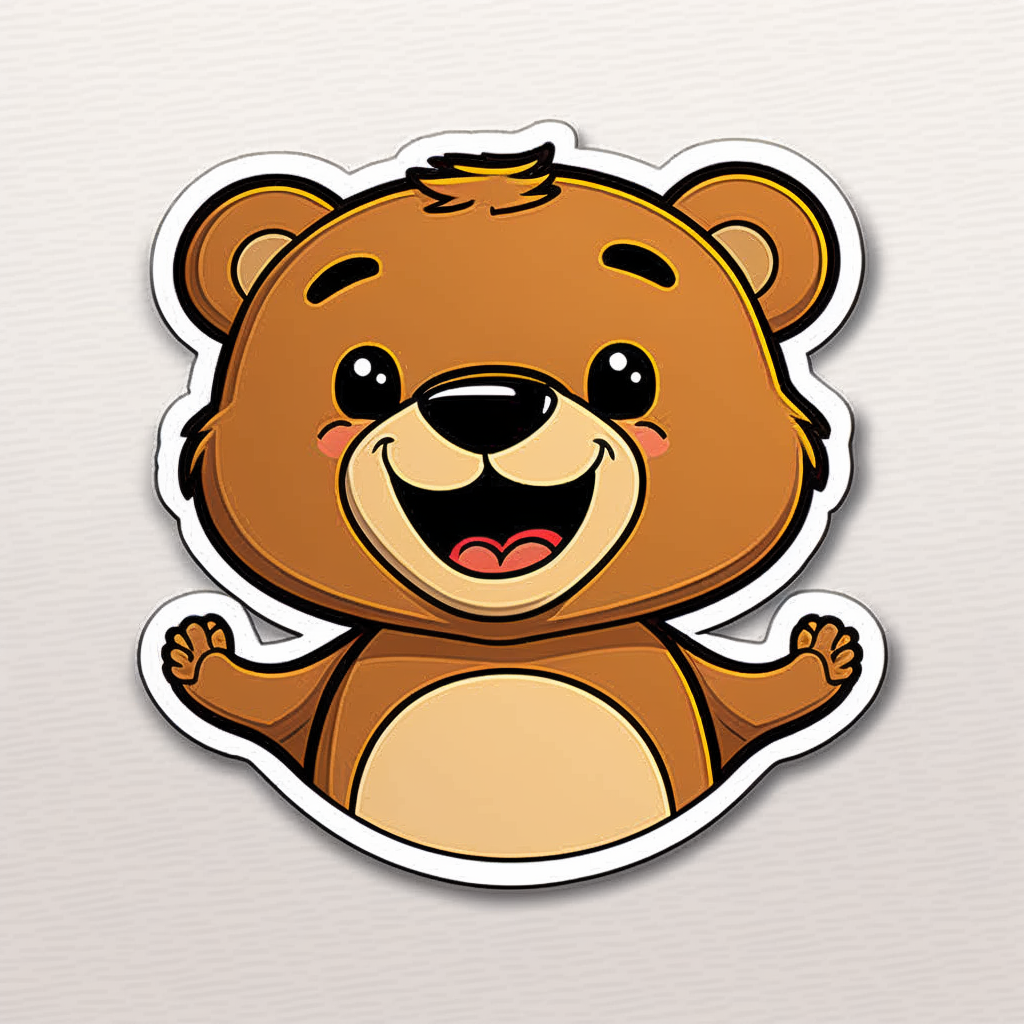 AI Midjourney Prompt for Cute Animal Stickers