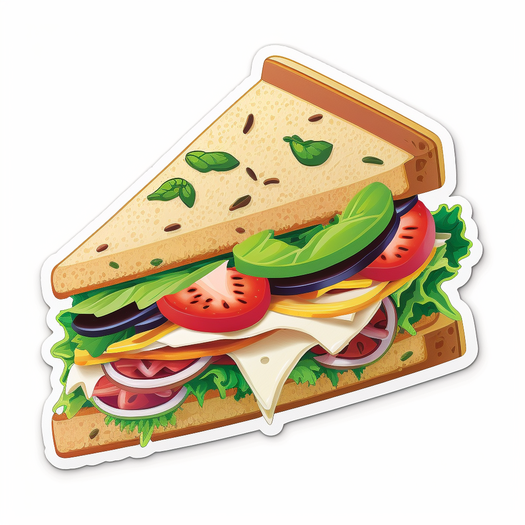 AI Midjourney Prompt for Cute Food Stickers