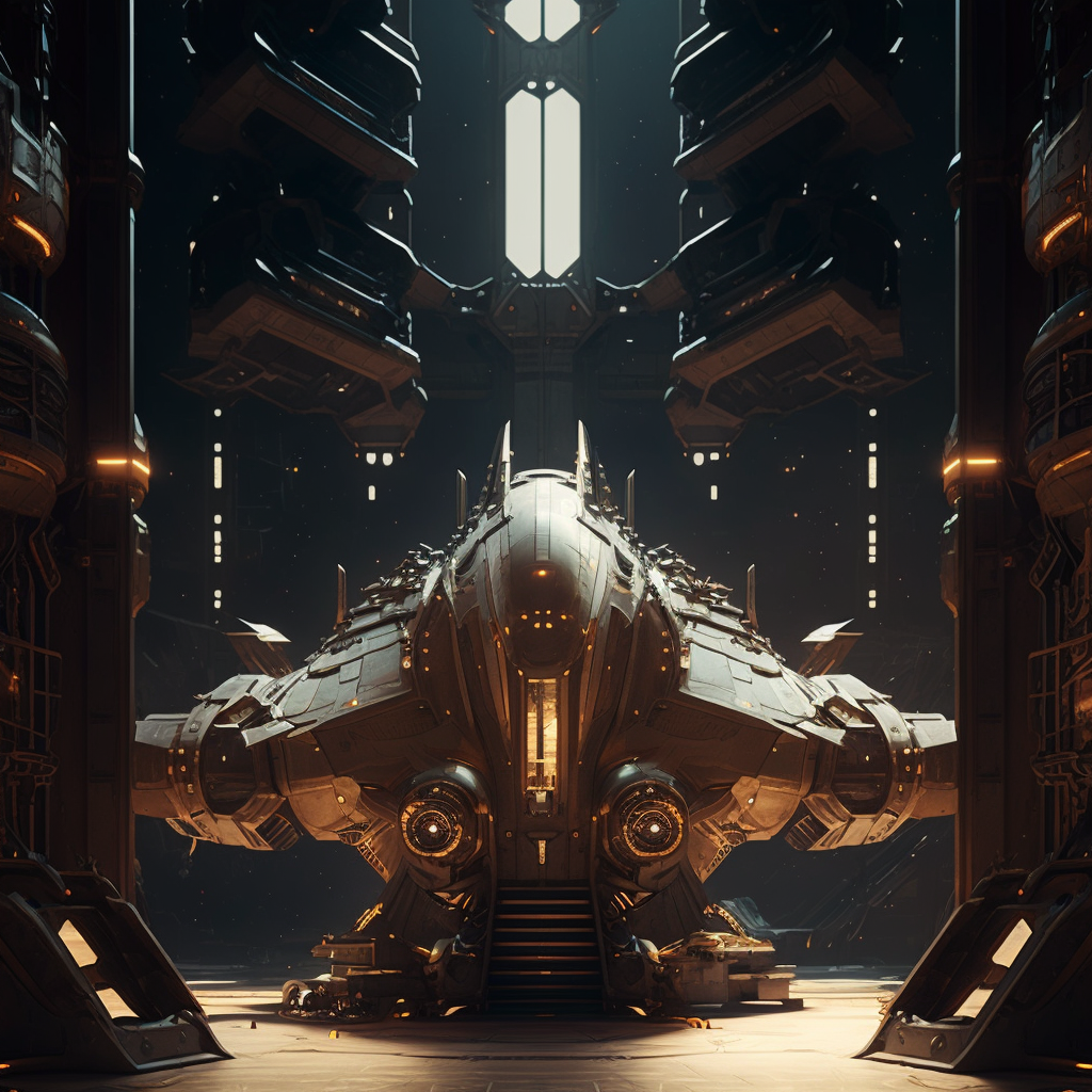 AI Midjourney Prompt for Space Station