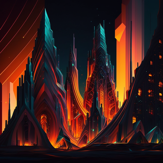 AI Midjourney Prompt for Fractal Nightscapes