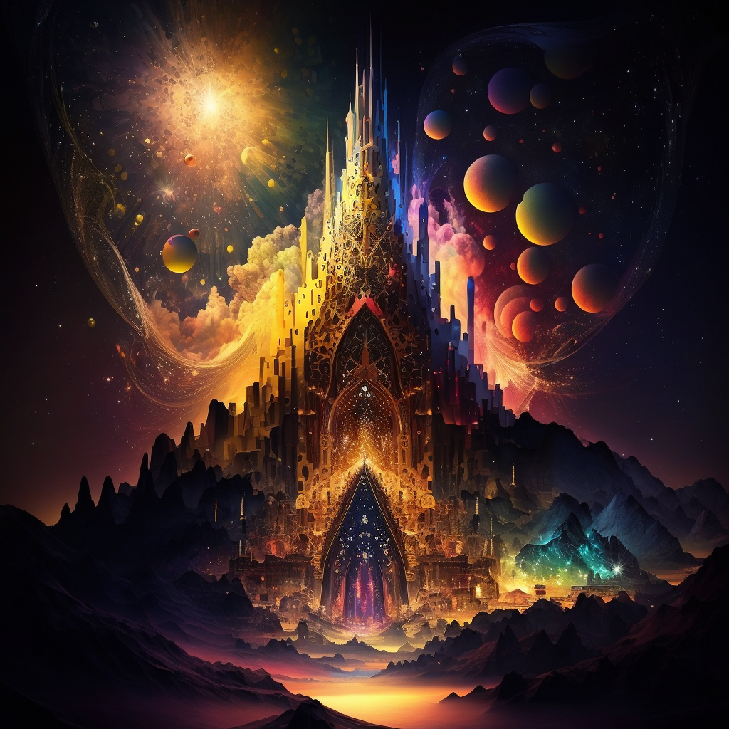 AI Midjourney Prompt for Fractal Nightscapes