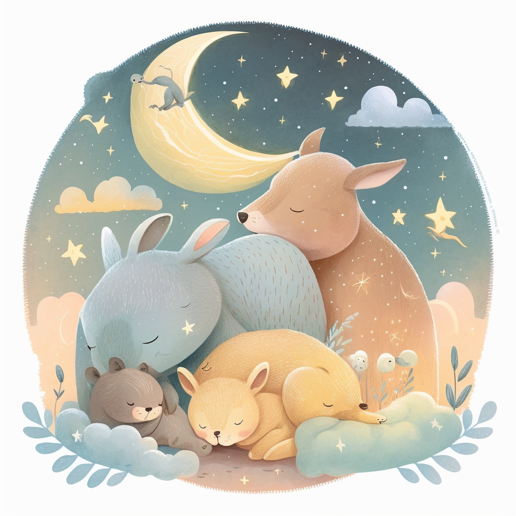 AI Midjourney Prompt for Dreamy Nursery Animals