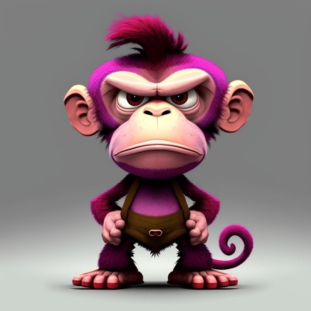 AI Midjourney Prompt for Pixar-style Pouncing Animal