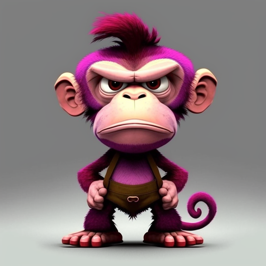 AI Midjourney Prompt for Pixar-style Pouncing Animal