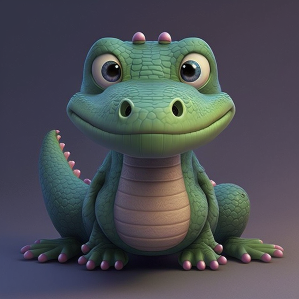 AI Midjourney Prompt for Soft Pixar-style Animal
