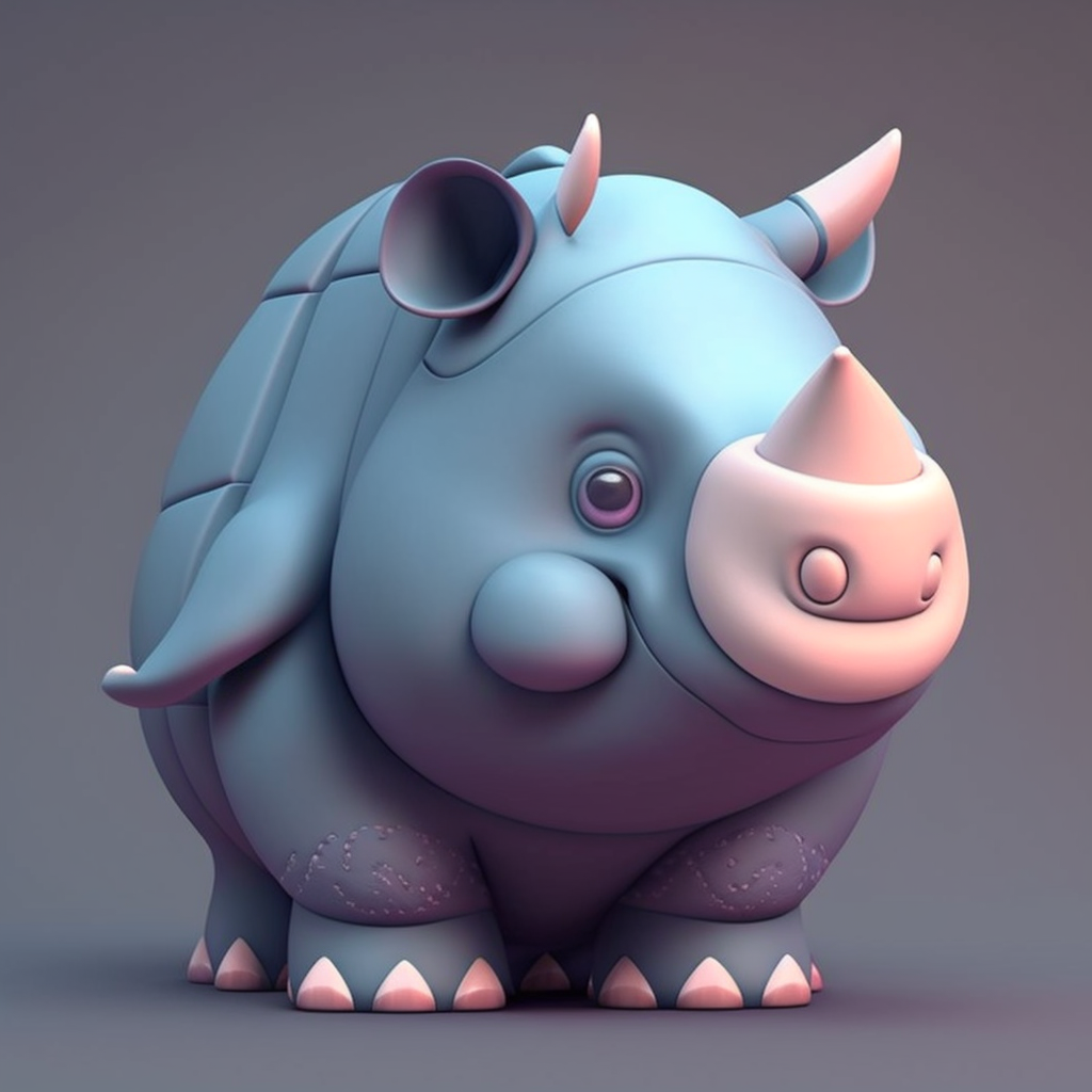 AI Midjourney Prompt for Soft Pixar-style Animal