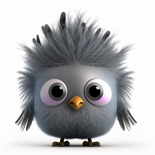 AI Midjourney Prompt for Pixar-style Bright Feathered Bird