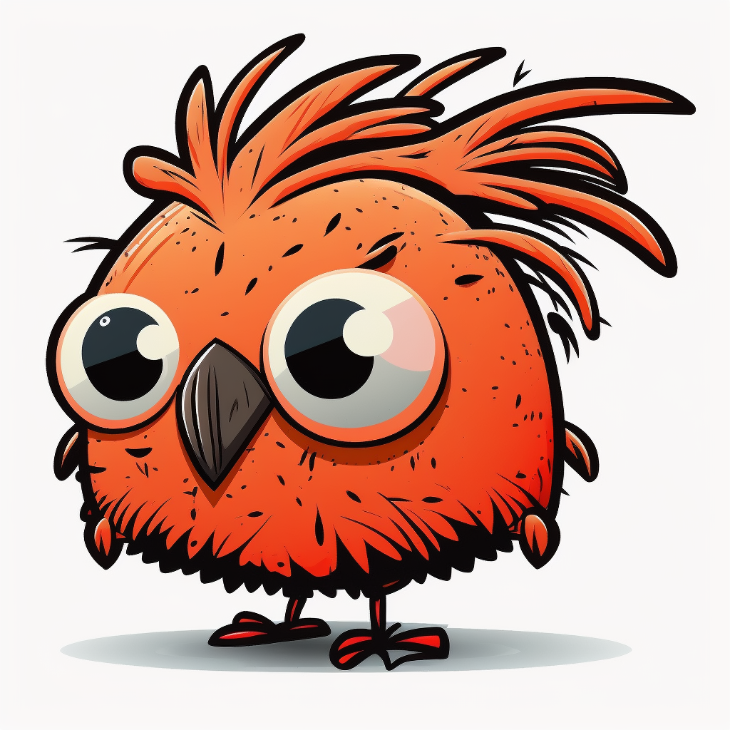 AI Midjourney Prompt for Cartoon Network style Cheerful Bird
