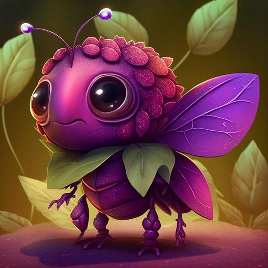 AI Midjourney Prompt for Flower holding Bug