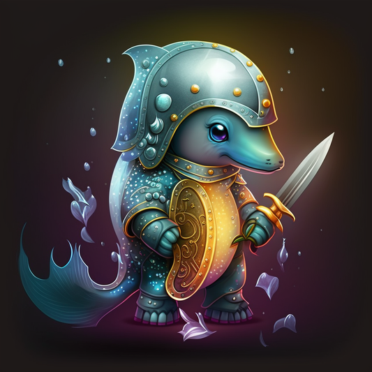 AI Midjourney Prompt for Animals in Shiny Armor