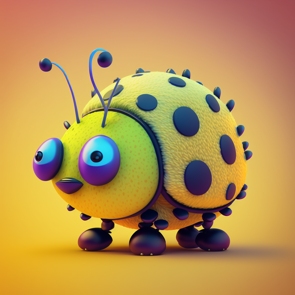 AI Midjourney Prompt for Simple Spotted Bug