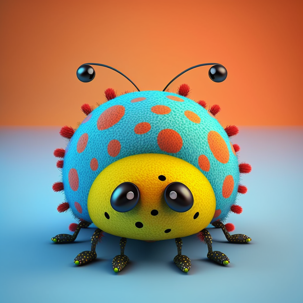 AI Midjourney Prompt for Simple Spotted Bug