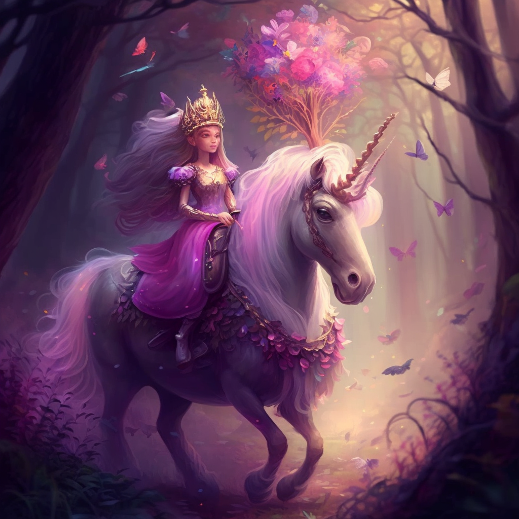 AI Midjourney Prompt for Storybook Illustrations - Fairy Princess Adventure