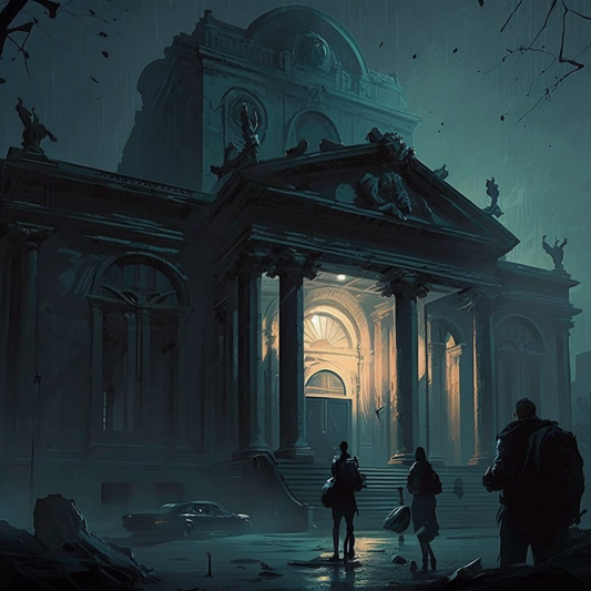 AI Midjourney Prompt for Abandoned Horror Building