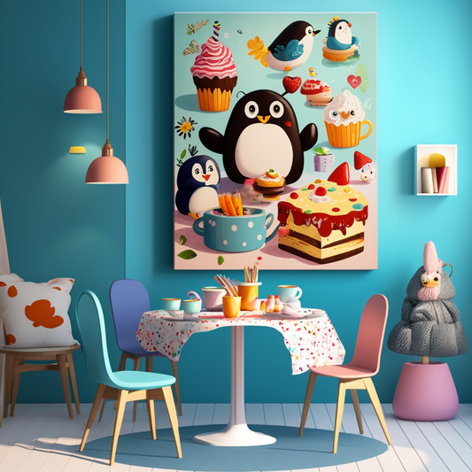 AI Midjourney Prompt for Whimsical Tea Party Animals