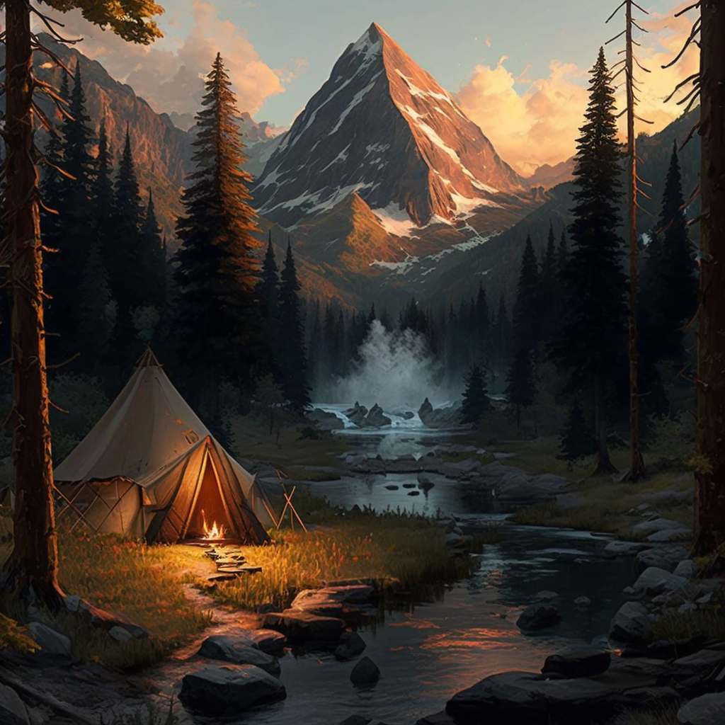 AI Midjourney Prompt for Mountain Wilderness