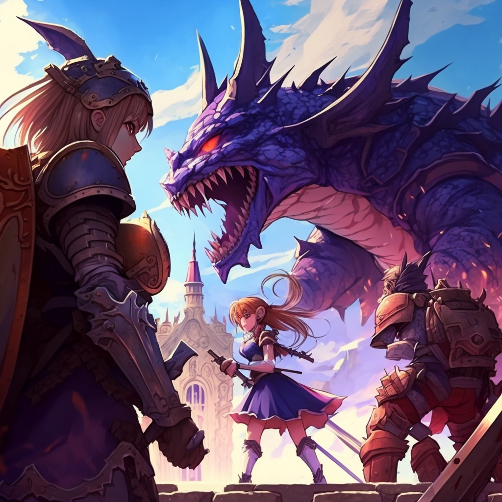 AI Midjourney Prompt for Storybook Illustrations - Fantasy Battle